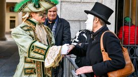 Il Municipale Lorenzo Quadri in maschera