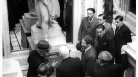 Inaugurazione della mostra ticinese Ottocento e contemporanea al Castello di Trevano, 1. maggio 1937