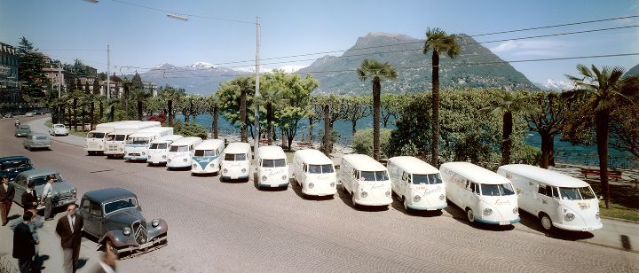 Camion della fabbrica di gelati Luganella, 1960