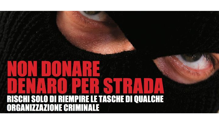 Copertina Non donare per strada