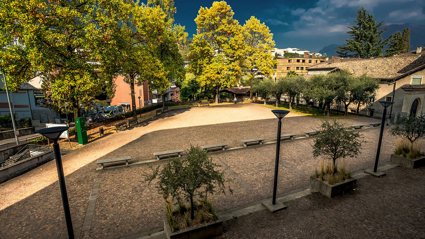 Area ricreativa adiacente La Piazzetta e la Chiesa di S. Maria Loreto - @ Alessandro Rabaglio