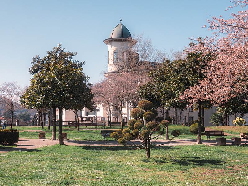 Le parc Florida de Loreto au printemps.