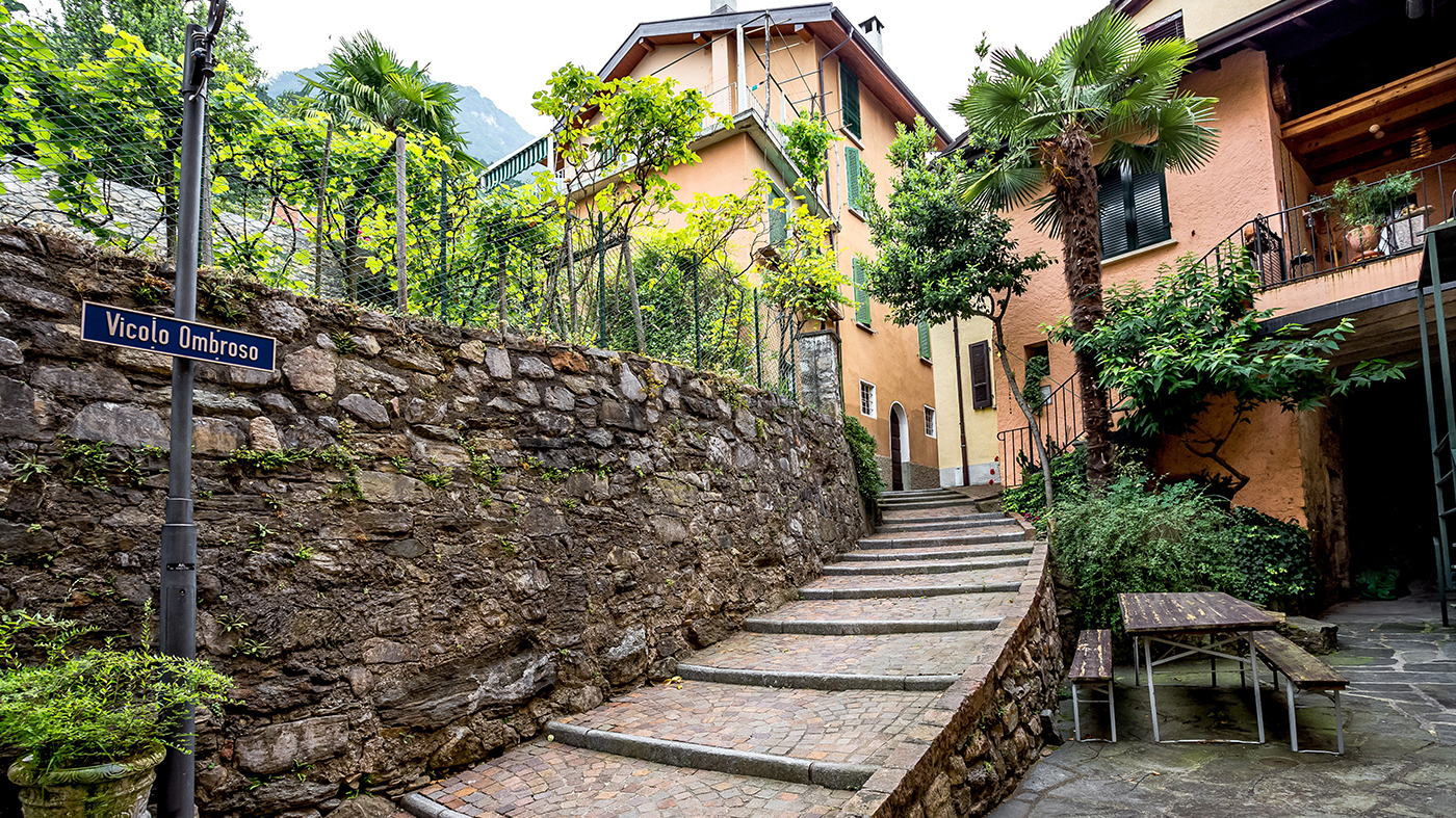Vicolo Ombroso in Ruvigliana - - Alessandro Rabaglio
